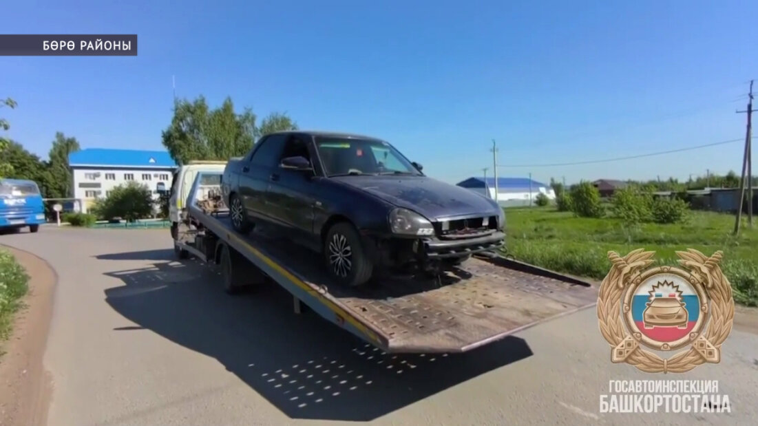Бөрө районында бәлиғ булмаған үҫмер эскән килеш рулгә ултырған