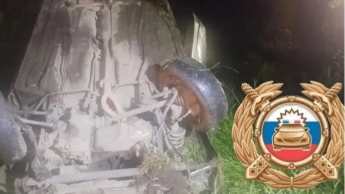 В Башкирии водитель перевернулся и погиб