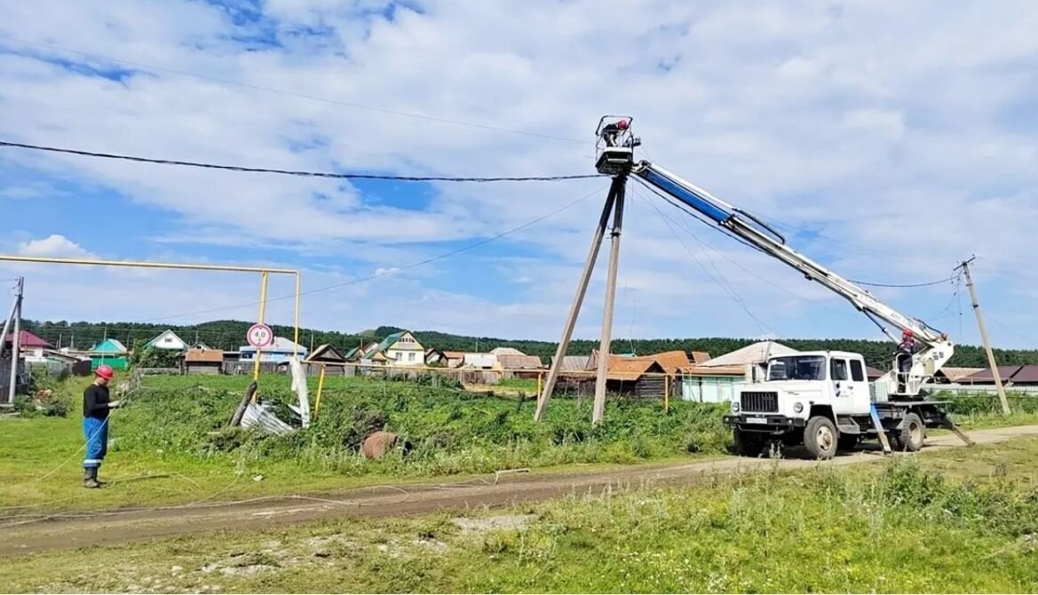 В деревне Башкирии восстановили электричество и газ