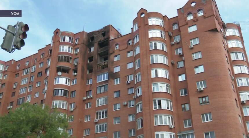Стало известно, когда в Уфе восстановят пострадавший от БПЛА дом