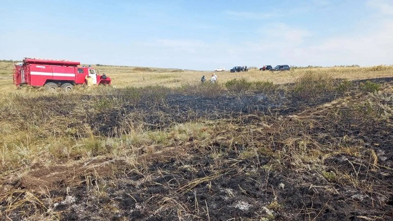В Башкирии потушили два пожара в поле