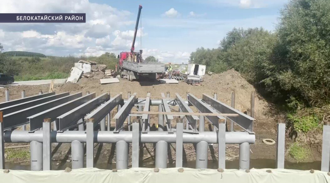 В Башкирии ремонтируют мост на пути к Лаклинской пещере